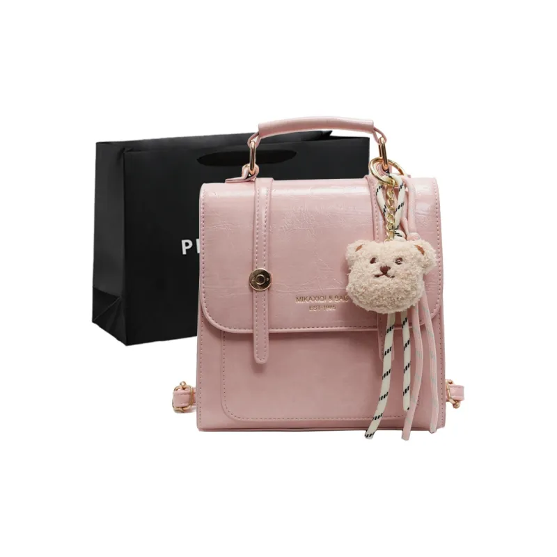 PINK·LAND PU Backpack Women's Multicolor-7
