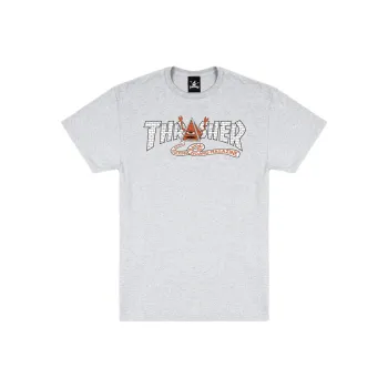 Toy Machine X Thrasher T-Shirts Unisex Gray