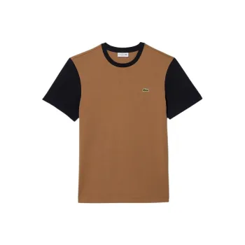 LACOSTE T Shirts Men Brown