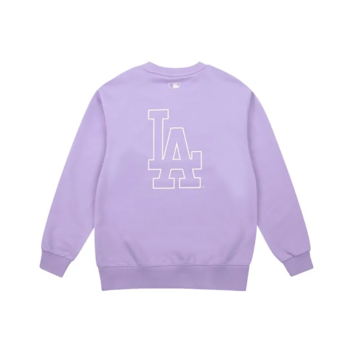 MLB Los Angeles Dodgers Sweatshirt Unisex Light Purple-0