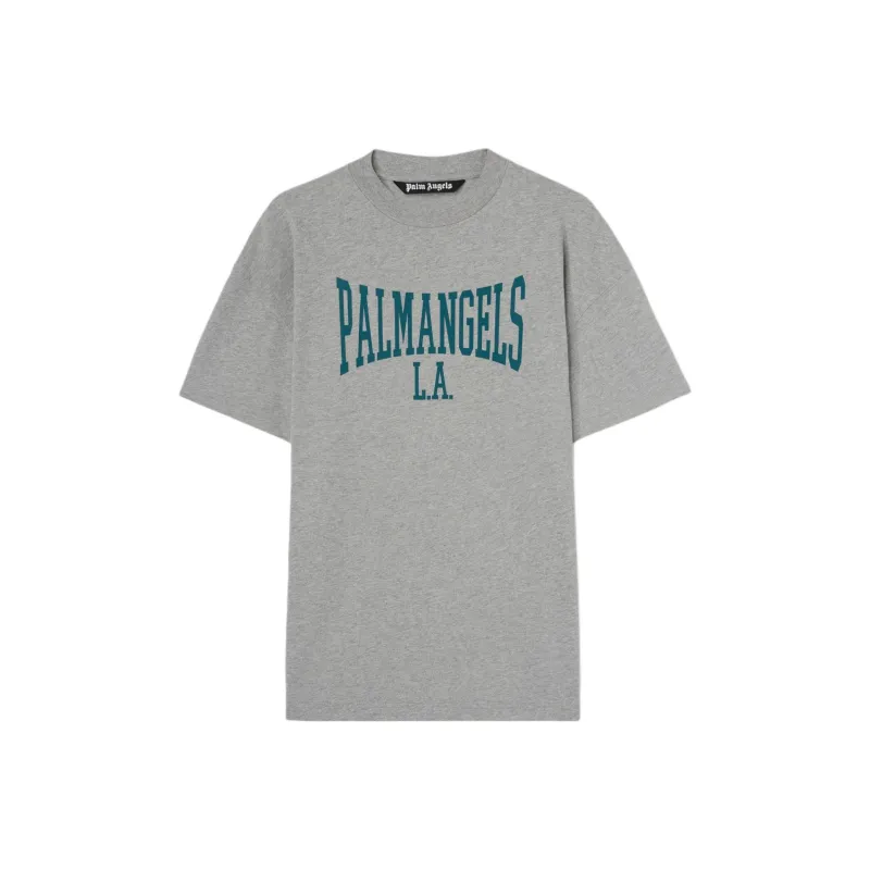 PALM ANGELS Logo Printed Crewneck T Shirt-0