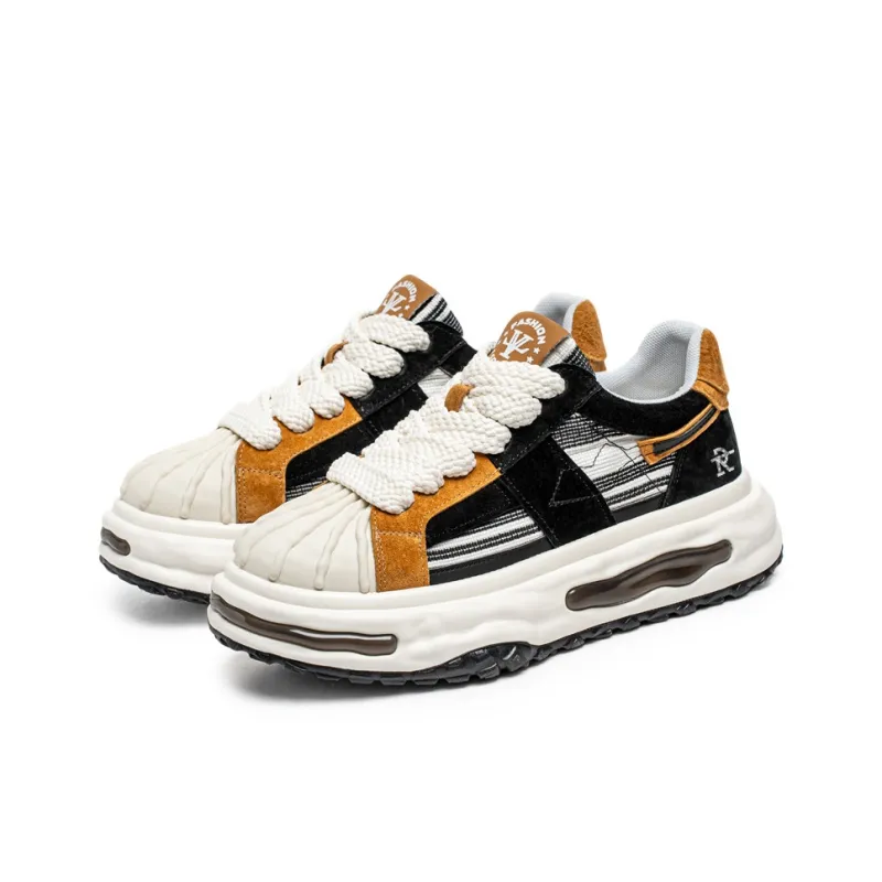 ROBINHOOD Cushioning, Abrasion Resistant, Coverage, Support, Impact Resistant Low Top Chunky Sneakers Men's-3