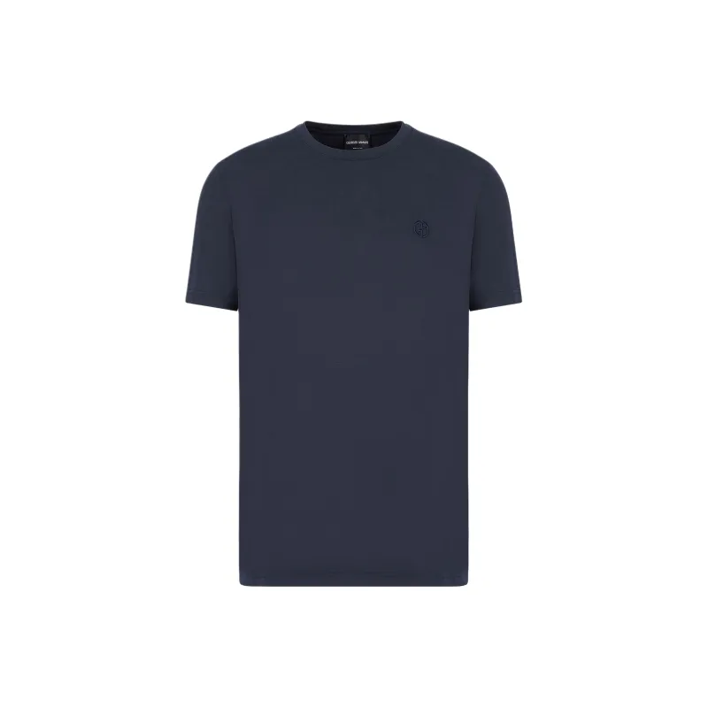 GIORGIO ARMANI Stretch jersey Loungewear Short sleeved T shirt-0
