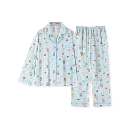 XIAFENYAN Pajama Set Women's Blue