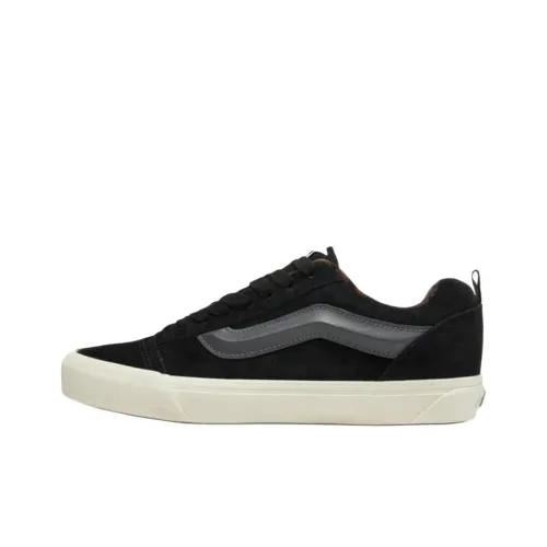 Vans Knu Skool Anti Slip Wear Resistant Low Top Skateboard Shoes Men's Black