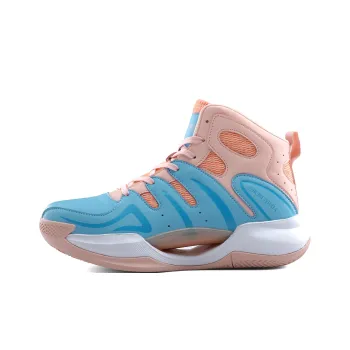 Animal Claws Anti Slip Wear Resistant High Top Basketball Shoes Unisex Blue Pink