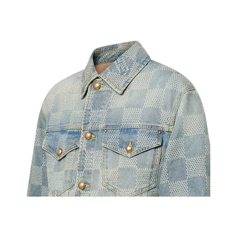 LOUIS VUITTON Damier Classic Denim Jacket-3