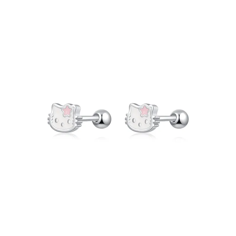 HANYUDIE Sterling Silver Stud Earrings Women's-0