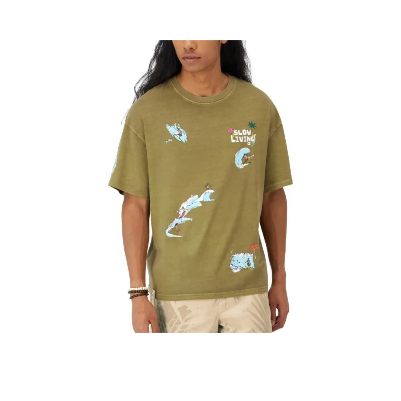 Champion T-Shirt Men's Olive Green-0