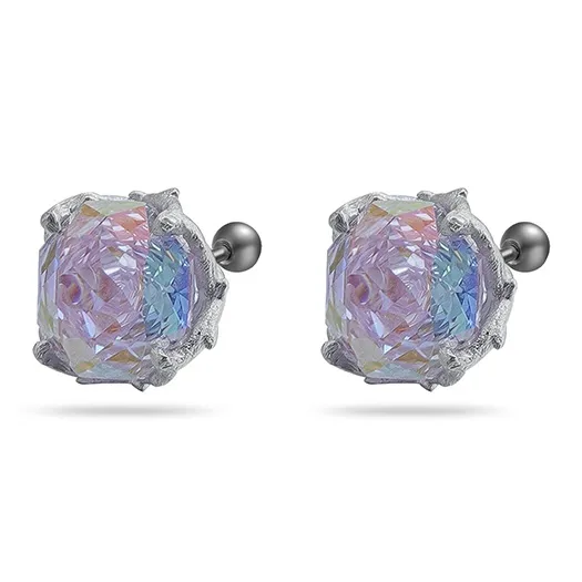 GUDUD Titanium Steel Stud Earrings Unisex-8