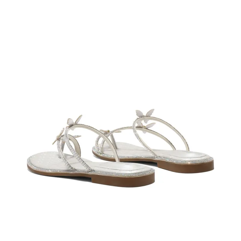 BELLE Slide Slippers Women's Silver-3