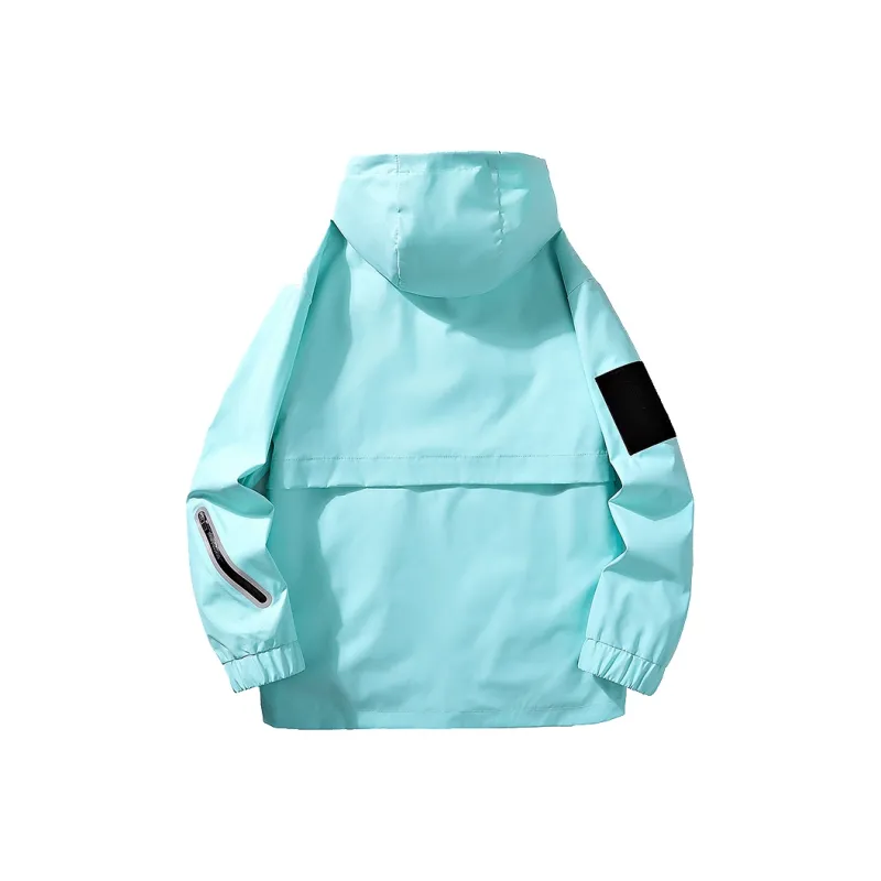 33TH Jackets Coats Unisex Rainy Blue-13