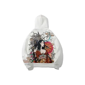 SANSYAS HONGLIANZHIMENG MULANFUMO Hooded Loose Fit Sweatshirt Unisex