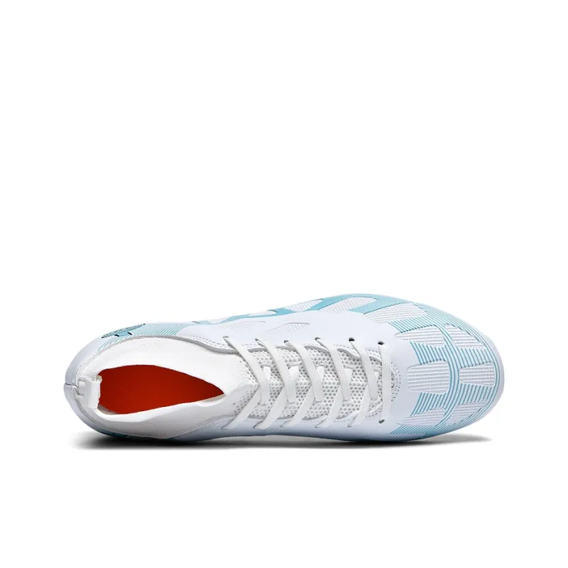 QIUTEXIONG FG Rubber Long Studs TF Rubber Broken Studs Soft Ground Firm Ground Slip Resistant Soccer Shoes Unisex-24