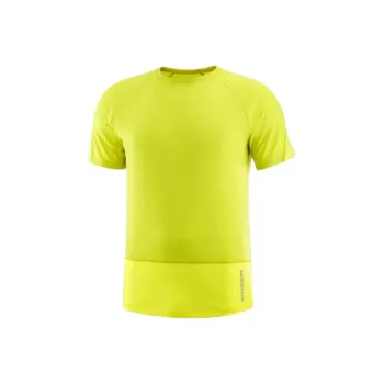 SALOMON CROSS RUN T-Shirt Men's Sulfur Spring