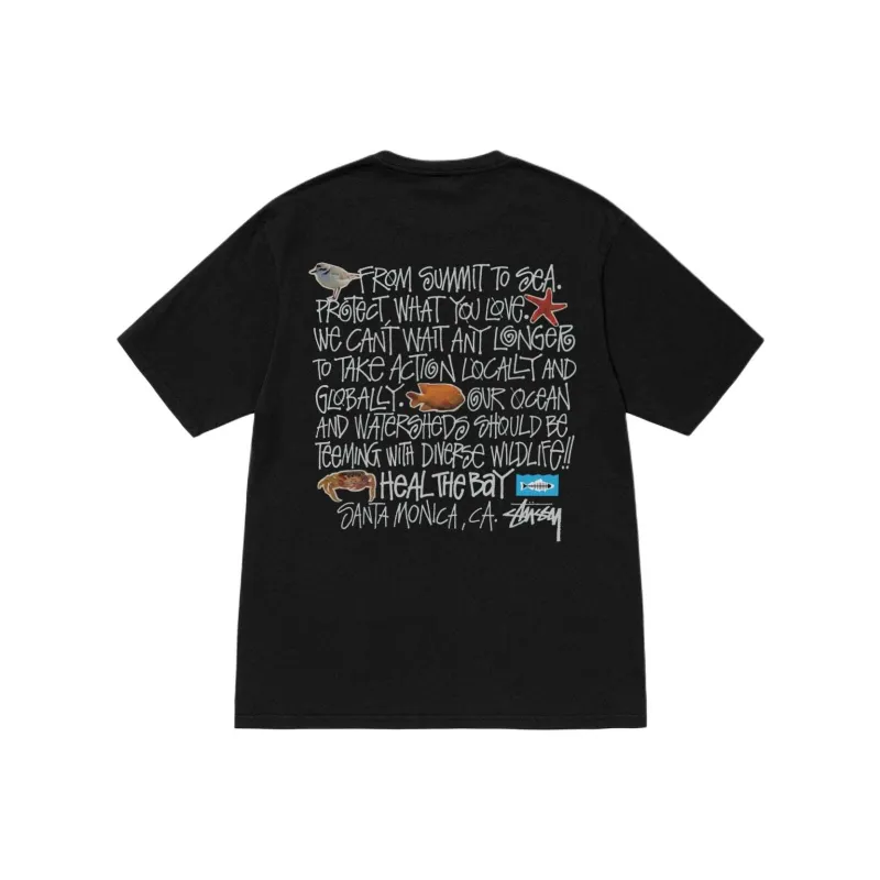 Stussy Heal The Bay Pigment Dyed Summit To Sea Tee-0