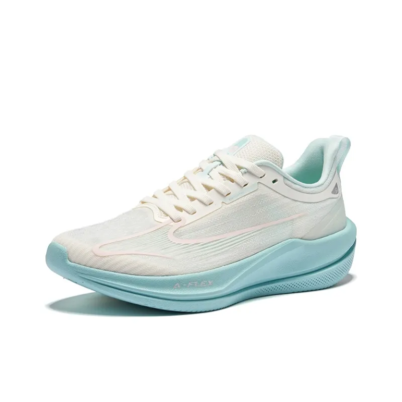 Erke Water Float 6MAX Running Shoes Women's Low Top Microcrystal White Clear Transparent Blue-2