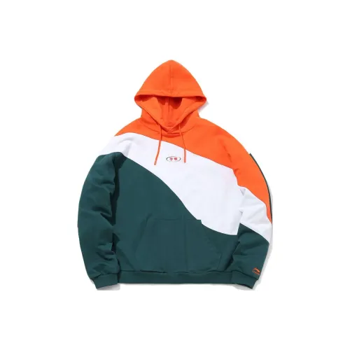 LINING Sports Fashion Collection Sweatshirts Men Neon Flame Orange