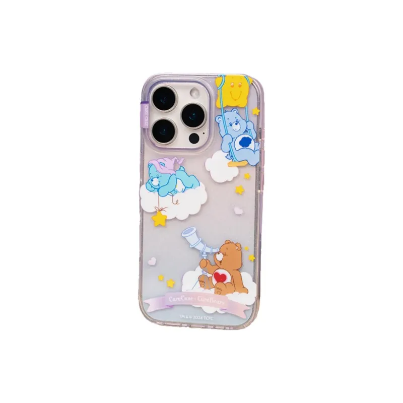 CARECASE TPU Material Care Bears Collaboration Sky Collection Phone Case Compatible With Apple 16 15 14 Pro Max-2