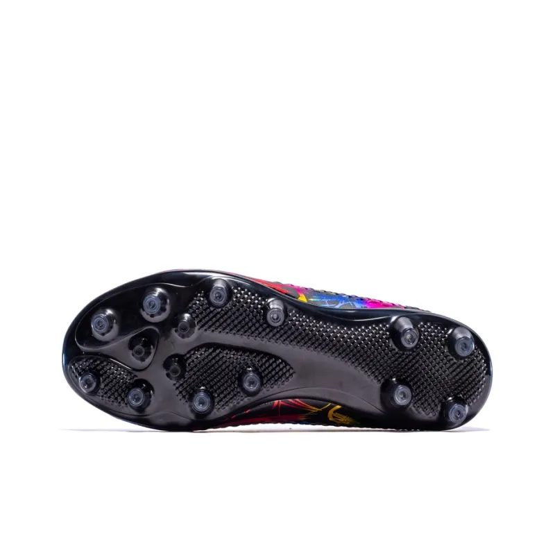 QIUTEXIONG FG Rubber Long Studs TF Rubber Broken Studs Soft Ground Firm Ground Balance Soccer Shoes Unisex-41
