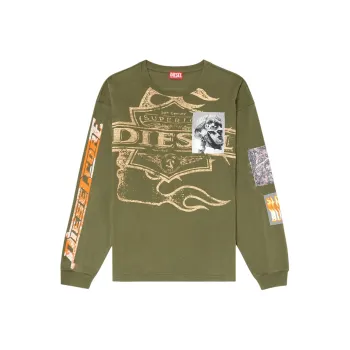 DIESEL T Boxt Ls Slits R5 Long Sleeved T Shirt