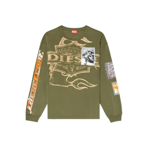 DIESEL T Boxt Ls Slits R5 Long Sleeved T Shirt