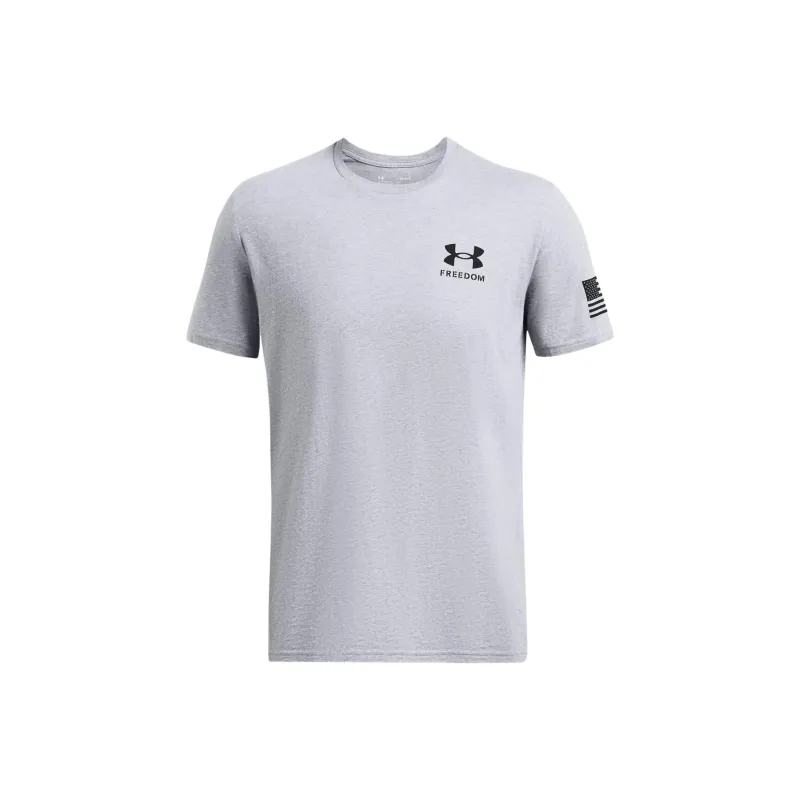 Under Armour Freedom Banner T-Shirt Men's Steel Light Heather-0