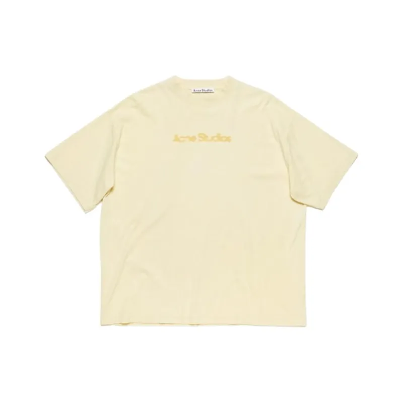 Acne Studios Blurred Logo Relaxed Fit T Shirt-0