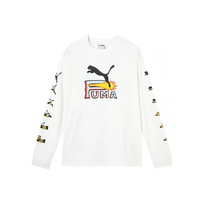 PUMA Squad T Shirts Unisex White-0