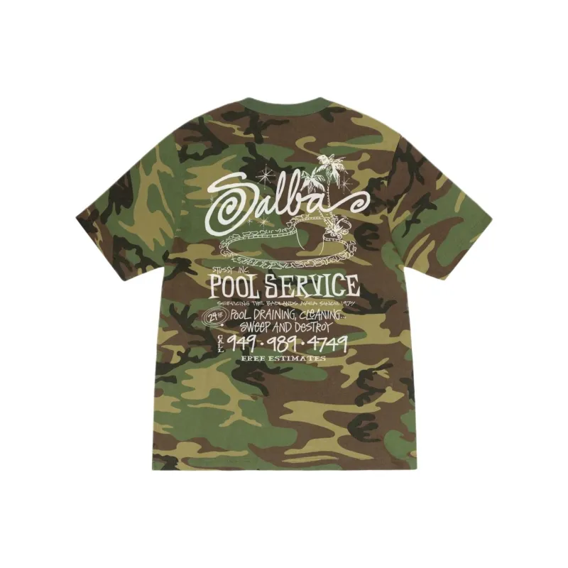 Stussy Pool Service Pigment Dyed Tee-2