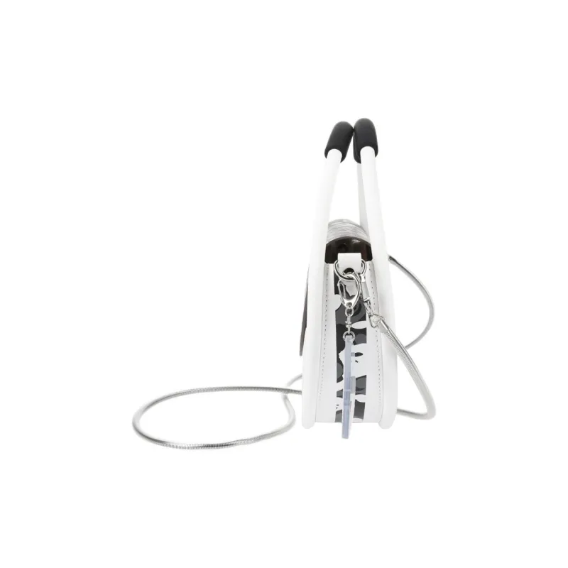 A BATHING APE NANA NANA Collaboration PVC Shoulder Bag, Crossbody Bag, Handbag Medium Size Unisex White/Black-3