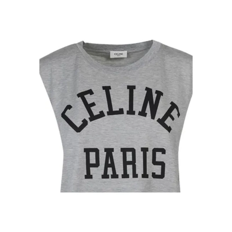 CELINE T Shirts Women's Gray-2