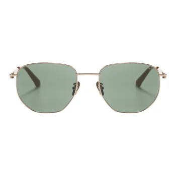 APRIL Titanium Plate Frame Square Sunglasses Unisex