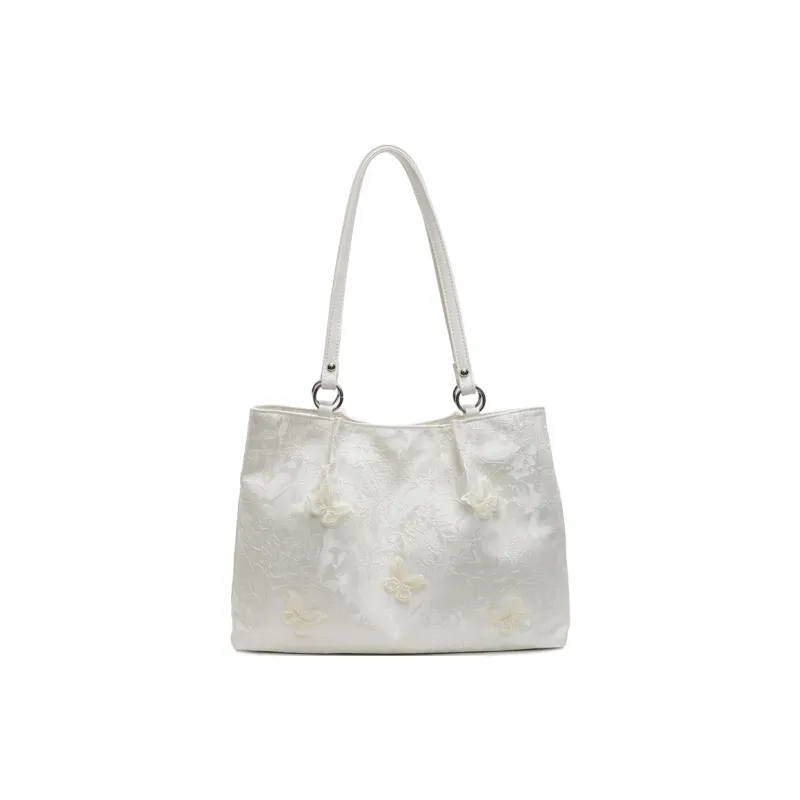 Yalu Oriri Underarm Shoulder Bag Regular Women's Ecru/Blue/Pink-0