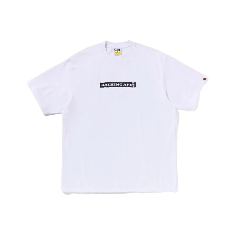 A BATHING APE Screen Print Stencil Logo Relaxed Fit Tee-2