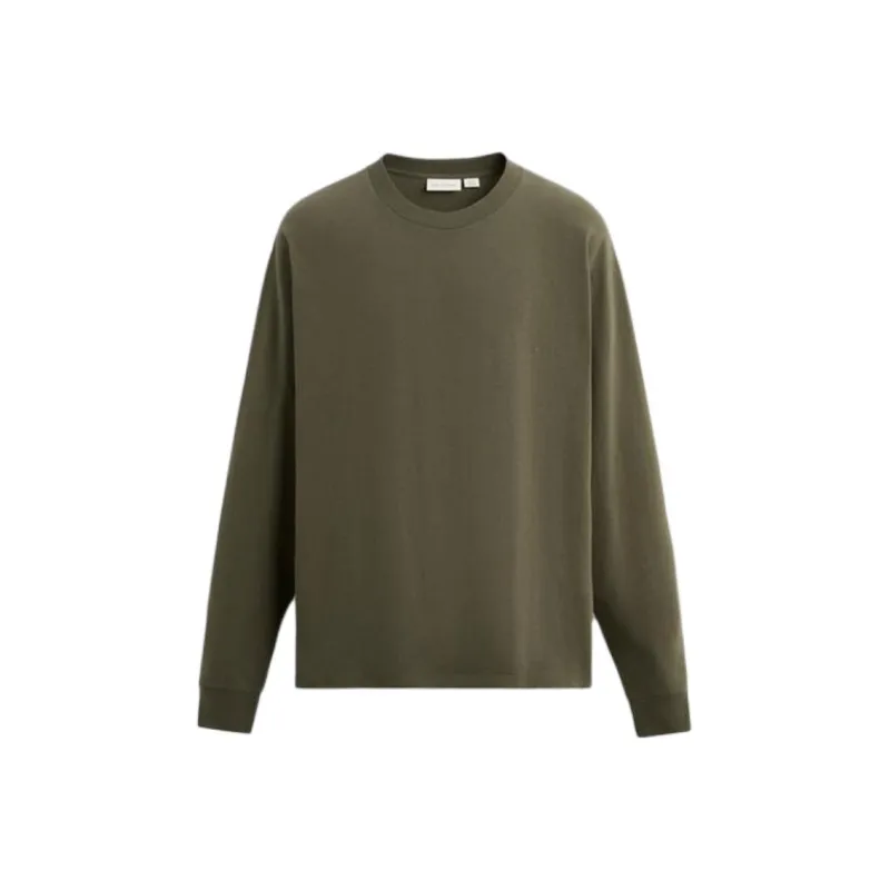 ZARA T Shirts Men Brown/Green-0