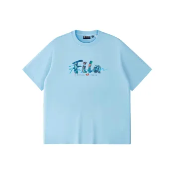 FILA FUSION FOB Collection FUSION LIFE T Shirt Unisex Sky Blue LB