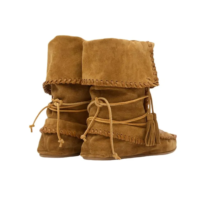 ISABEL MARANT Winki Ankle Boots Women's Brown-3