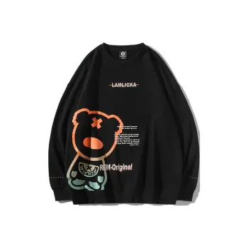 LAMLICKA Crew Neck Loose Fit Regular Sweatshirt Unisex