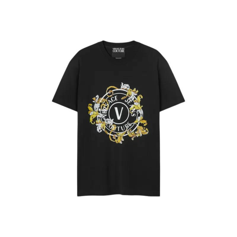VERSACE Baroque Logo T Shirt-0