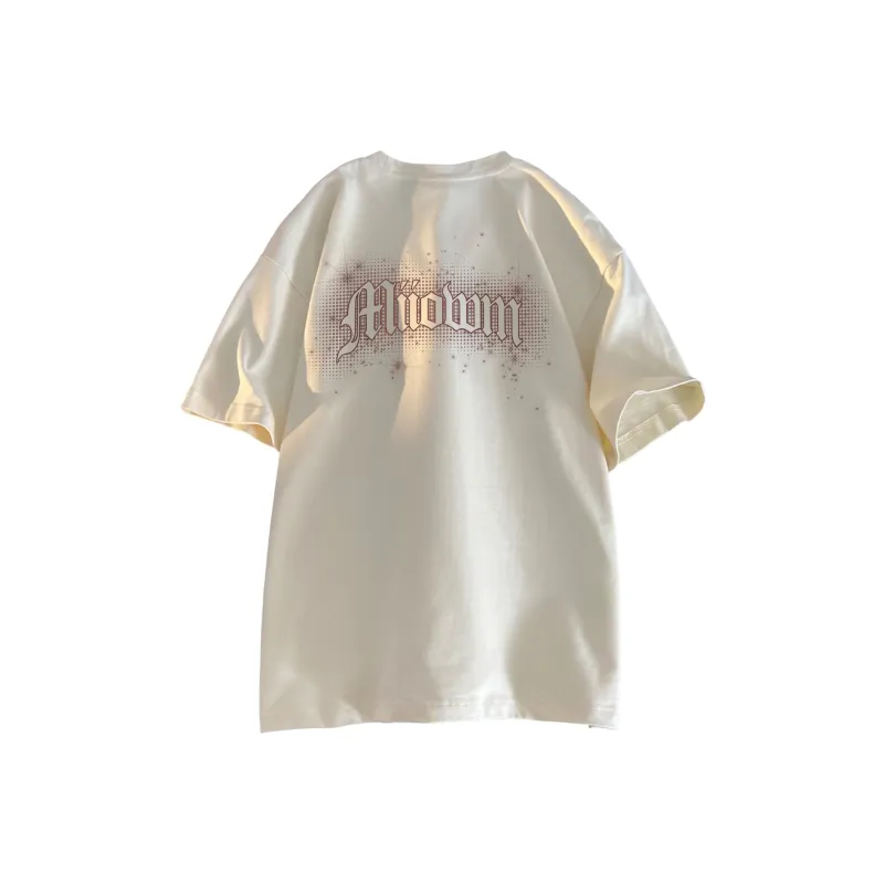 MIIOW Trend Party Series T-Shirt Unisex White-6