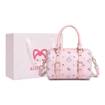 ALI THE FOX Synthetic Leather Shoulder Bag Women's Pink/Milk Tea