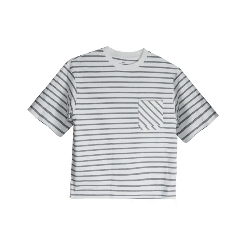 PUSH HZC T Shirt Men's Blue Stripes Pattern-0