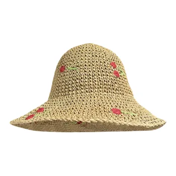 MITHAOL KUSC Straw Woven Bucket Hats Women's