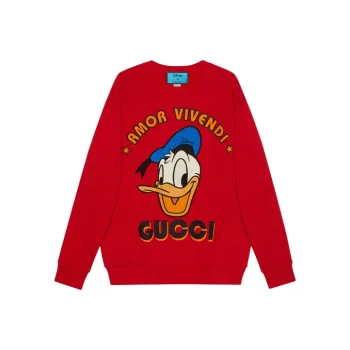 Disney X GUCCI Sweatshirts Men Red