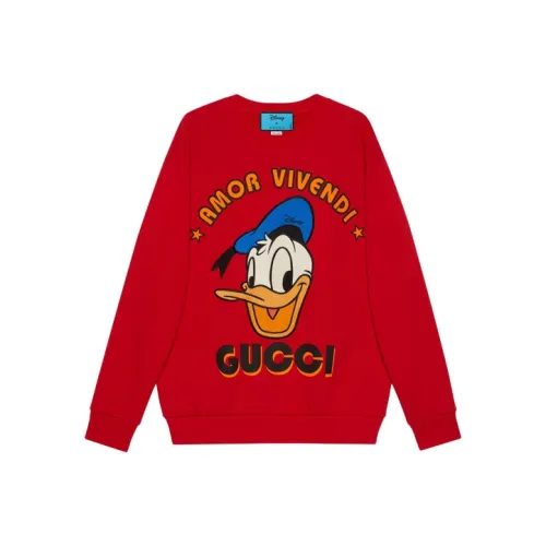 Disney X GUCCI Sweatshirts Men Red