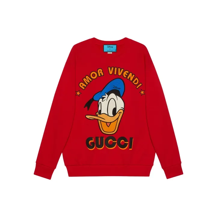 Disney X GUCCI Sweatshirts Men Red-0