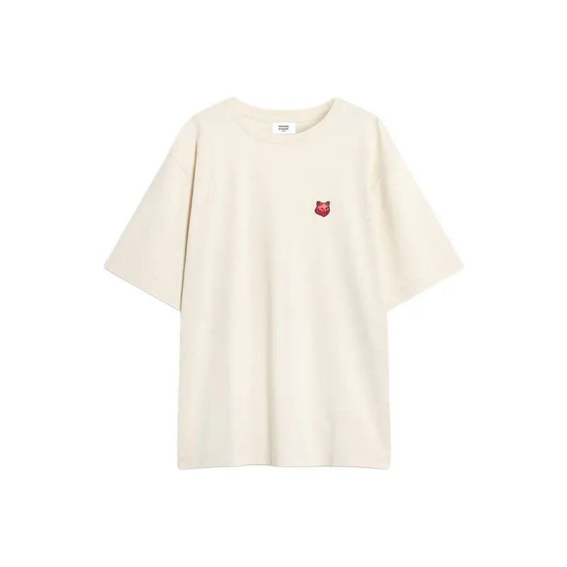 Maison Kitsune Bold Fox Head Patch Comfort T shirt-0