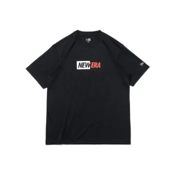 New Era Short Sleeve Tech T Shirt Split Logo Navy T Shirt Unisex Marine Blue
