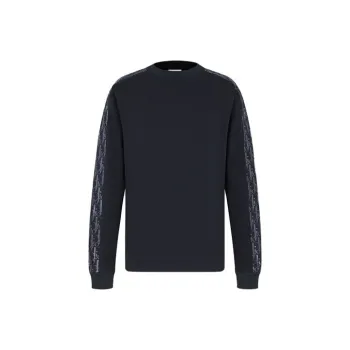 DIOR Quarterly New Products Sweatshirts Men Marine Blue